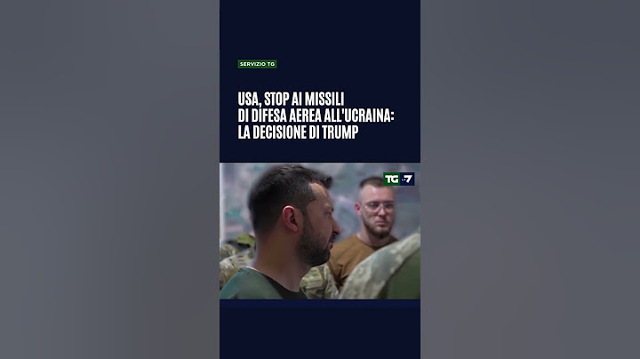 Usa, stop ai missili di difesa aerea all'Ucraina: la decisione di Trump