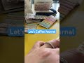 Let’s Coffee Journal! #journaling #travelerscompany #shorts #viral #stationery