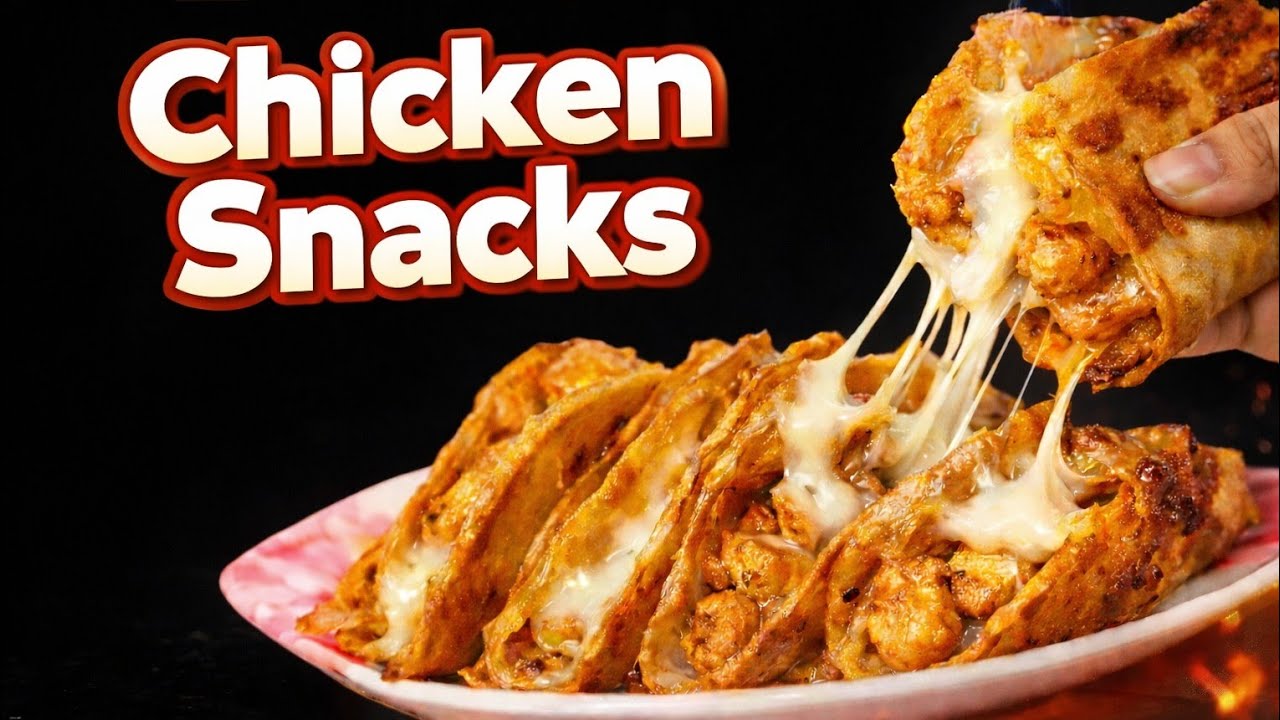 10 Min Chicken Snacks Recipe | Ramzan Special Iftar Recipe | Bachi Hui Roti Ka Naya Nashta | 