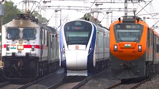 22 In 1 High Speed TRAIN VIDEO | Amrit Bharat + Vande Bharat + Rajdhani + TN Express Trains Etc