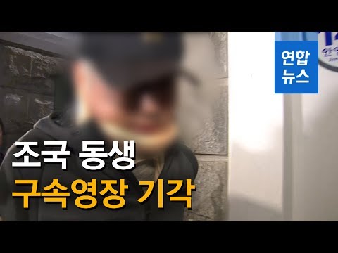 조국 동생 구속영장 기각…검찰 &amp;quot;재청구 검토&amp;quot; / 연합뉴스 (Yonhapnews)