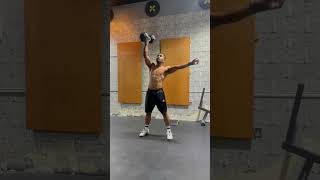 #Crossfit beast WOD = 5 rounds: 1.2 kms run+5 wall walks+15 HSPU+20 db snatch+5 power clean@70+15T2B