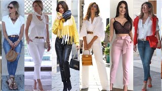 PANTALONES DE MODA MUJER 2020 MODELOS DE PANTALONES DE MUJER EN TENDENCIAS  PANTALON CASUAL Y FORMAL 