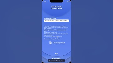 Create new Google Sheet Table directly form Business Card Reader - Multi CRM