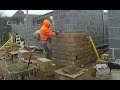 BRICKLAYING!! Building more stone corners pt9