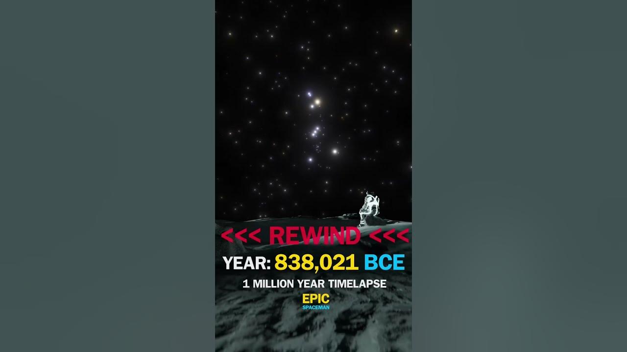 I made a 1 million year timelapse of the stars of Orion and Mount Everest #shorts
