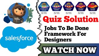 Details Jobs to Be Done Framework for Designers | Salesforce Trailhead | Quiz Solution Guide