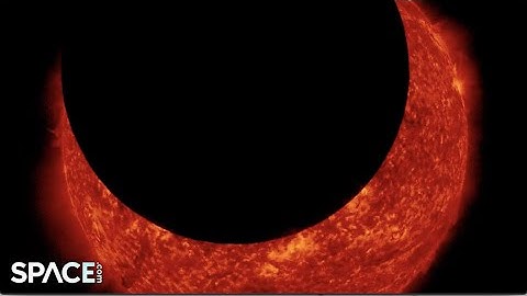 Partial solar eclipse only seen in space - NASA spacecraft