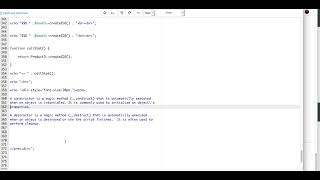 Advance Practical PHP Explain OOP Construct/Destruct - video 94f