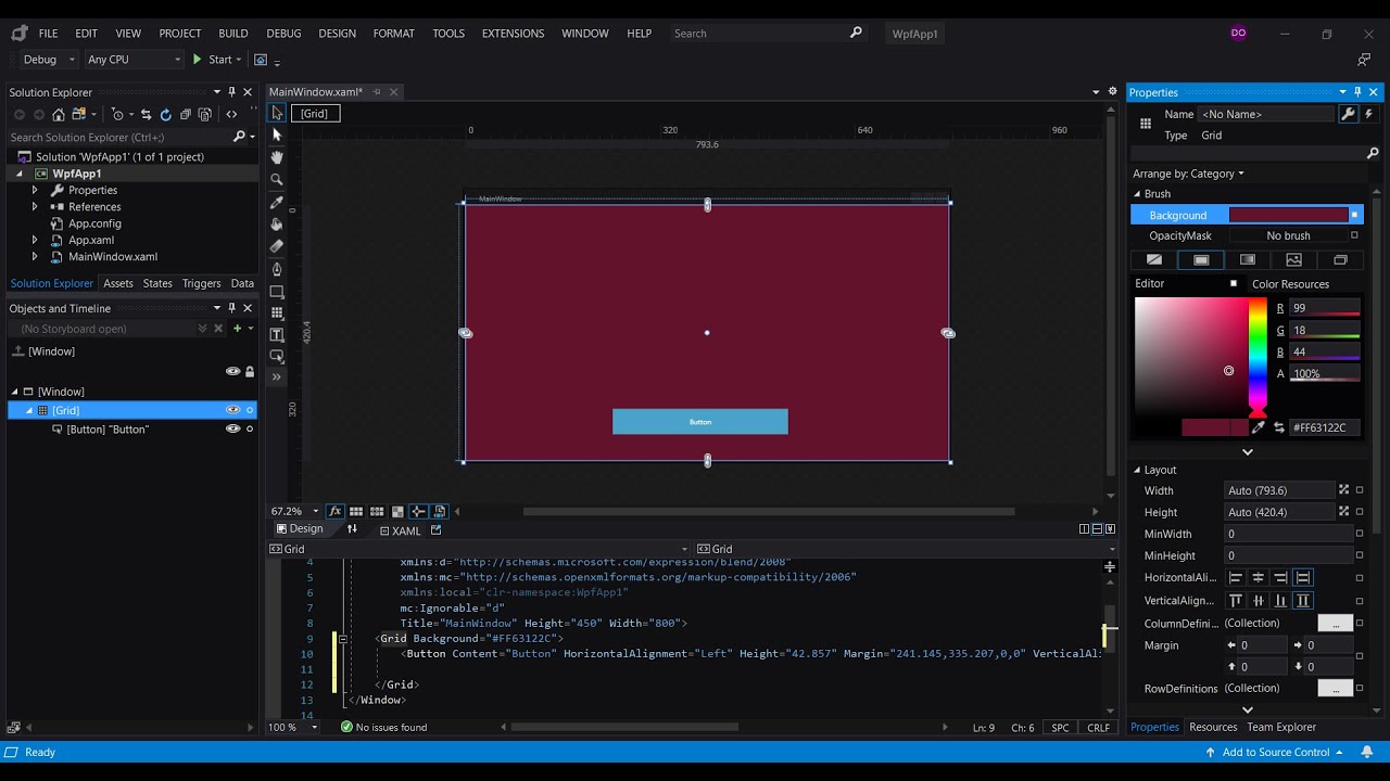 Desktop Application Design In Blend For Visual Studio 2019 Getting 