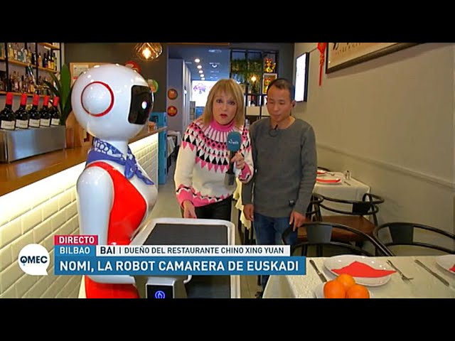 Así es Nomi, robot camarera restaurante Xing Yuan de Bilbao - YouTube