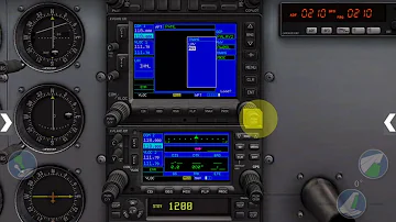 X Plane 10 Mobile G530 Flight Plan Tutorial