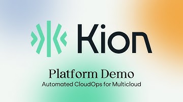 Kion Platform Demo - Automated CloudOps for Multicloud
