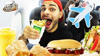 Je teste un Mcdo Allemand dans l'avion !