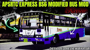 🎀😱BRAND NEW APSRTC EXPRESS BS6 MODIFIED BUS MOD DETAILED REVIEW & RELEASE FOR BUSSID DOWNLOAD NOW🔥🔥