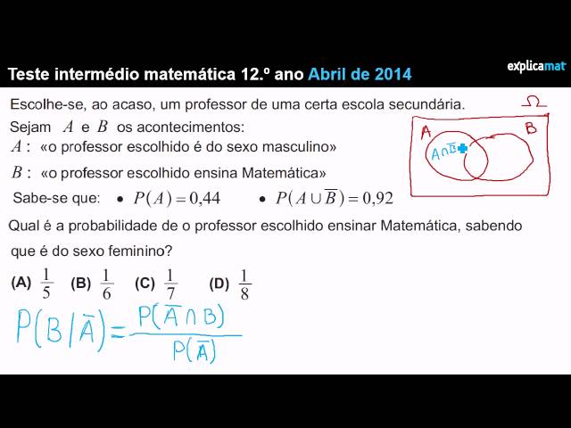 como se define probabilidade? #matematica #ledovaccaro #probabilidade