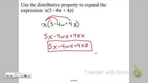 Grade 7 Video 4.4 Expand expressions