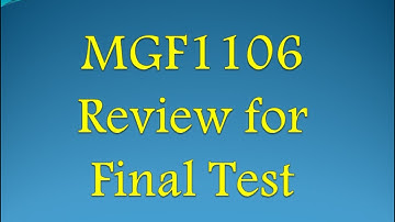 MGF1106-Review for Final Test-Part-B