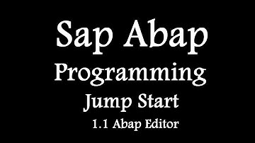 1.1 ABAP (Advanced Business Application Programming)