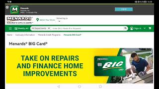 Menards Commercial Credit Card Login ⏬👇