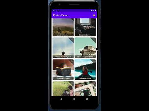 Android save favorite photos App