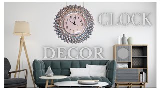 Decorative Wall clock || diy || Home wall decor