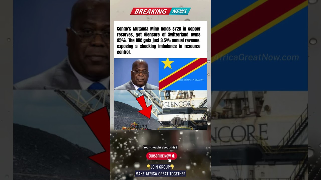 😱Congo's $72B Mutanda Mine: 95% Controlled bySwitzerland's Glencore 🙏❤️ 
