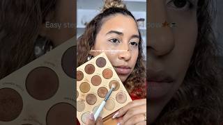 This is my super easy step-by-step fall eyeshadow look #makeup #makeuptutorial #makeupartist