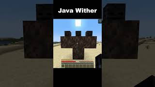 Java Wither VS Bedrock Wither