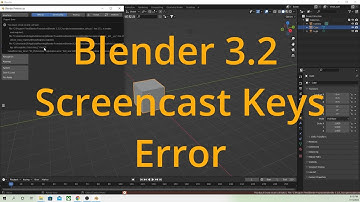 Screencast Keys Error when using Blender version 3.2