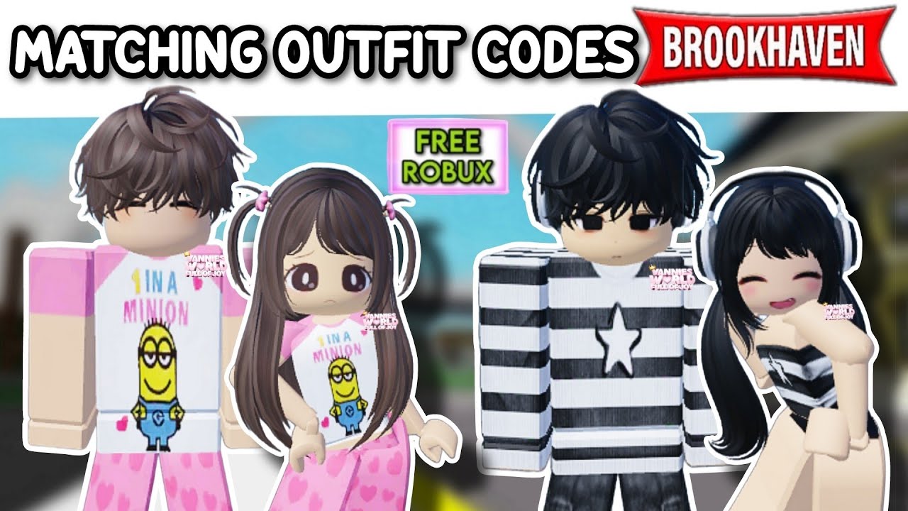 MATCHING roblox outfits - girl and girl w/ codes & links