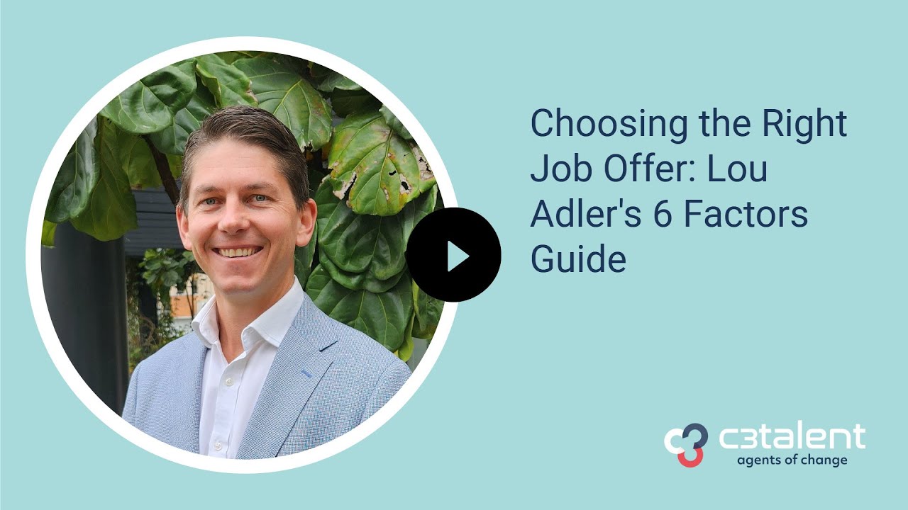 How To Choose The Right Job Offer Using Six Key Factors