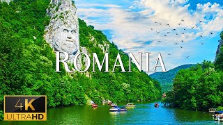 FLYING OVER ROMANIA (4K Video UHD) - Relaxing Music With Beautiful Nature Video For Stress Relief