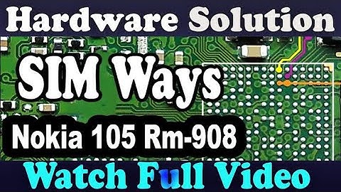 nokia 105, rm908 insert sim solution. rm908 sim way jumper