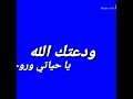 ودعتك الله 