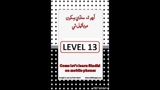 Mobile App Learn Sindhi Level 13 موبائيل تي سنڌي screenshot 4