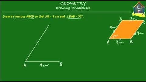Singapore Math, Grade 5 / Primary 5: Geometry - Drawing rhombus with instruments