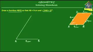 Singapore Math, Grade 5 / Primary 5: Geometry - Drawing rhombus with instruments screenshot 5