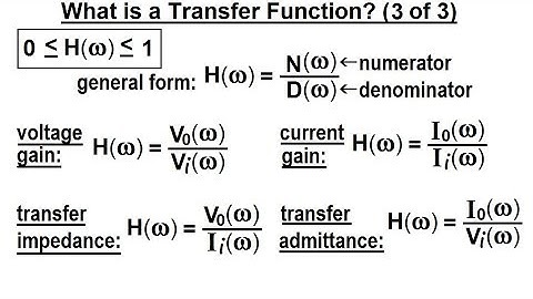 Electrical Engineering: Ch 15: Frequency Response (3 of 56) What is a Transfer Function: 3 of 3