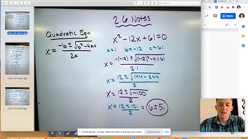 Alg2 2.6 Notes Video