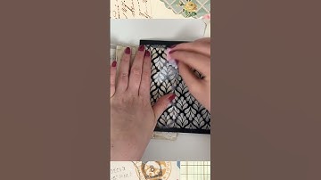 Leftover tissue paper? Make a textured junk journal page! ✨