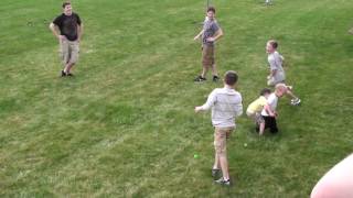 Easter 2010, football with cousins 2