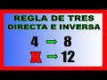 ✅👉 Regla de Tres Simple Directa e Inversa