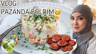 ТЁЩИН ЯЗЫК •ОЛИВЬЕ АИША АЛИЕВА ВЛОГ• ПАЗАНДАЛИК КУНИМ 😁 AISHA ALIEVA VLOG ШВЕДСИЯДАГИ УЗБЕКЛАР