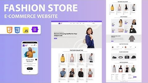 Create a Fully Responsive E-Commerce Website with HTML, CSS & JavaScript | Shopping Cart Tutorial