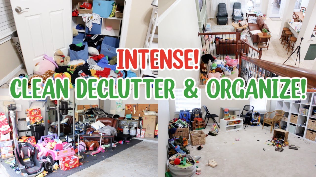 *INTENSE* CLEAN DECLUTTER & ORGANIZE WITH ME! EXTREME CLEANING ...