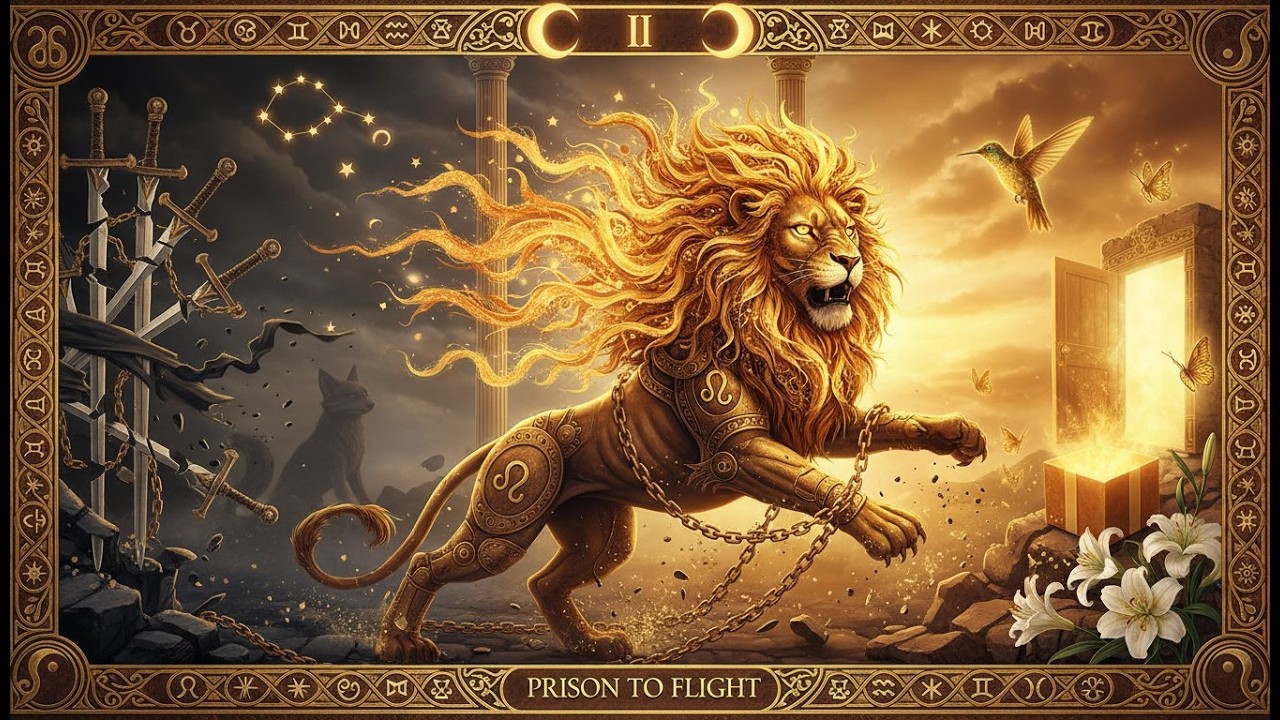 ♌ LEÃO: VOCÊ SAIU DA PRISÃO — E AGORA VEM O PRESENTE!