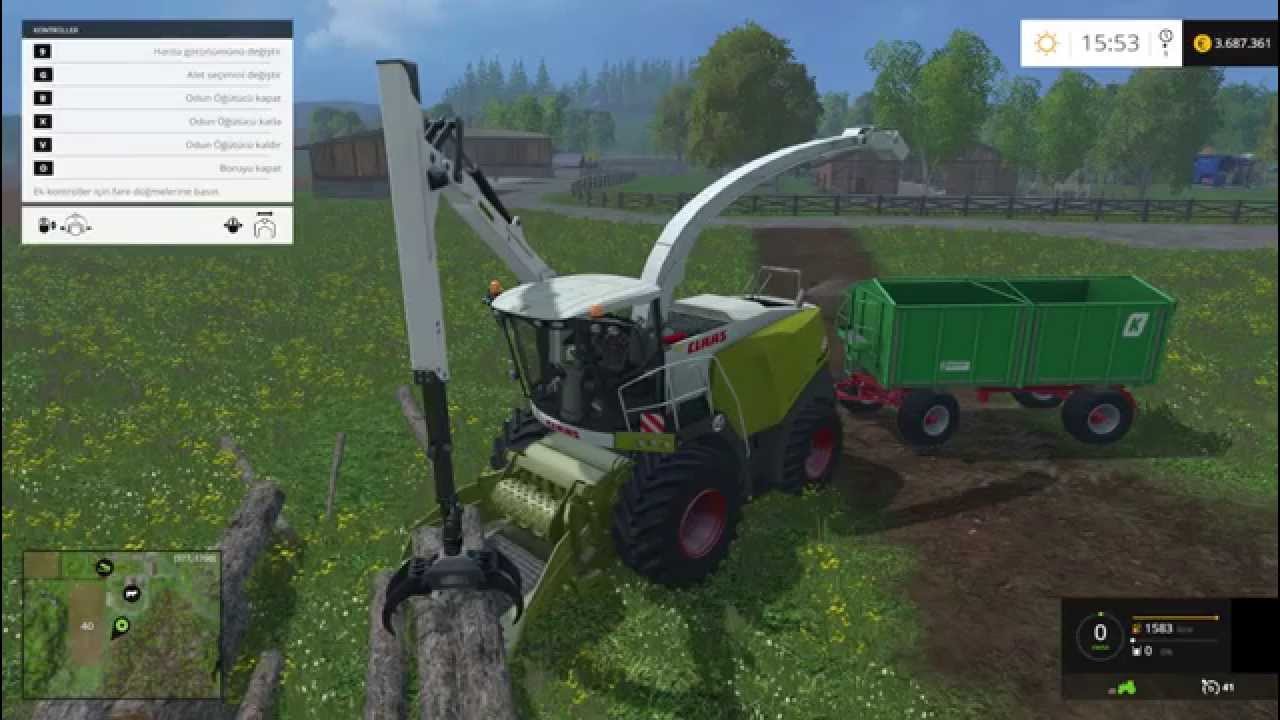 Farming Simulator 2015 Claas Jaguar 980 Wood Chipper Combine Mod YouTube