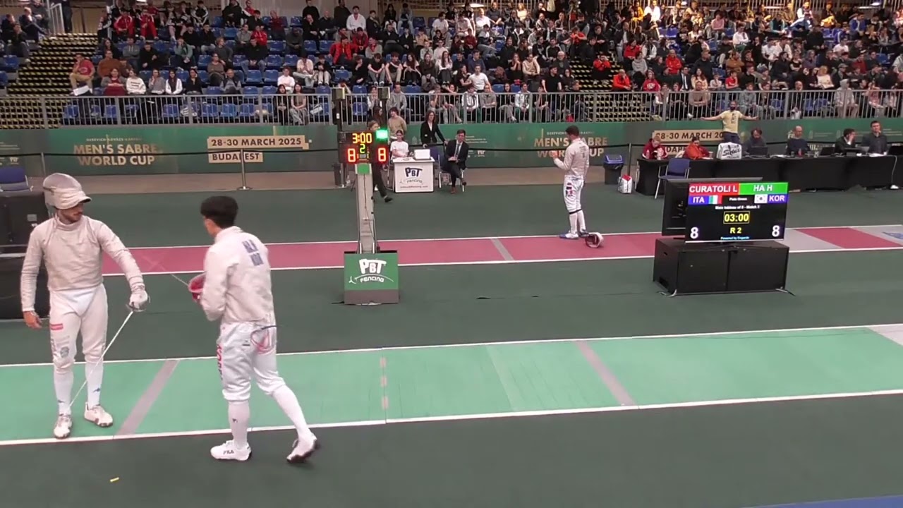 Budapest World Cup 2025 SMS - L8 - Luca Curatoli ITA v Ha Hansol KOR