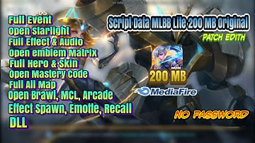 Data MLBB Lite Full Event patch Edith Terbaru ( 200 MB ) - Size Ringan || no Clickbait ( 100% ) work